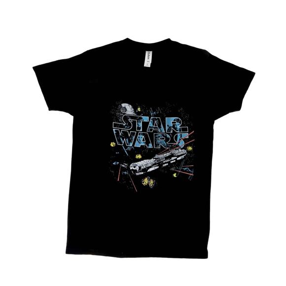 Star Wars Graphic T-Shirt Small Retro Galaxy Crewneck - Picture 2 of 5